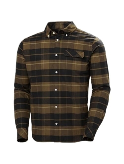 62923_101 Men's Classic Flannel Check Long Sleeve Shirt