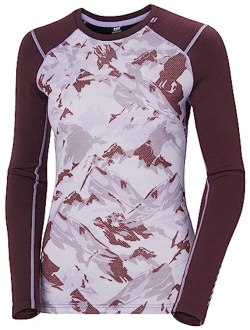 49379 Women's LIFA Merino Midweight Graphic Crew Base Layer Shirt