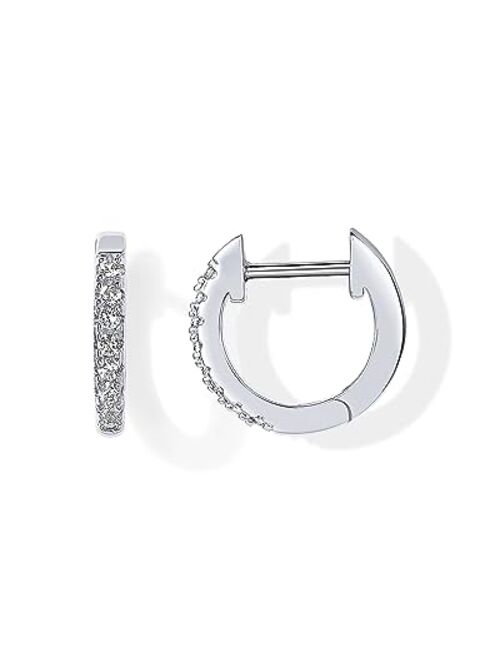 PAVOI 14K Gold Plated Cubic Zirconia Cuff Earrings Huggie Stud