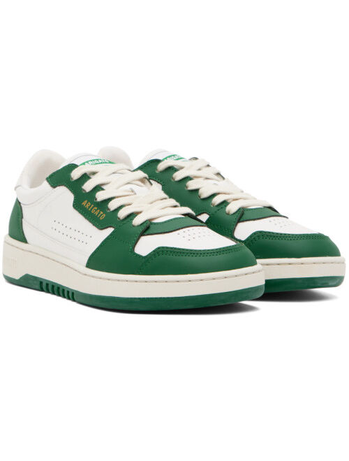 AXEL ARIGATO White & Green Dice Lo Sneakers