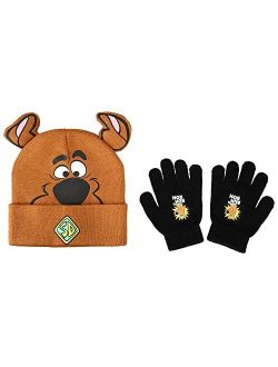 Scooby Doo Knitted Cuff Hat with Gloves for kids