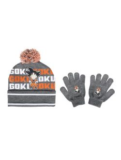 Dragon Ball Z Goku Youth Beanie and Gloves Set