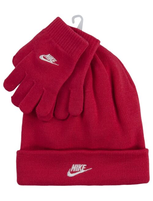 NIKE Big Girls Club Beanie and Gloves Set