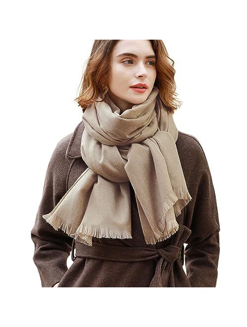 RIIQIICHY Pashmina Shawl Wraps for Women Scarf for Wedding Large Winter Scarves Soft Shawls and Wraps for Evening Dresses