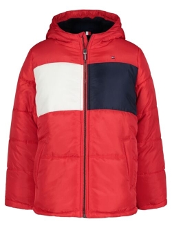 Big Boys Pieced Puffer Jacket