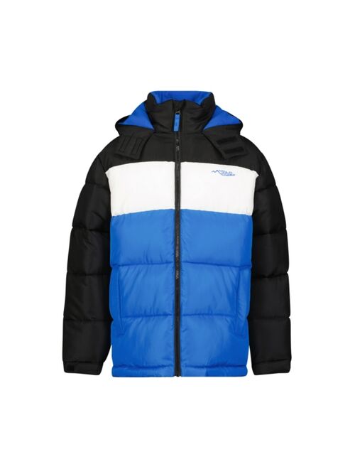 Q4D Minus Zero Big Boys Color Block Puffer Coat