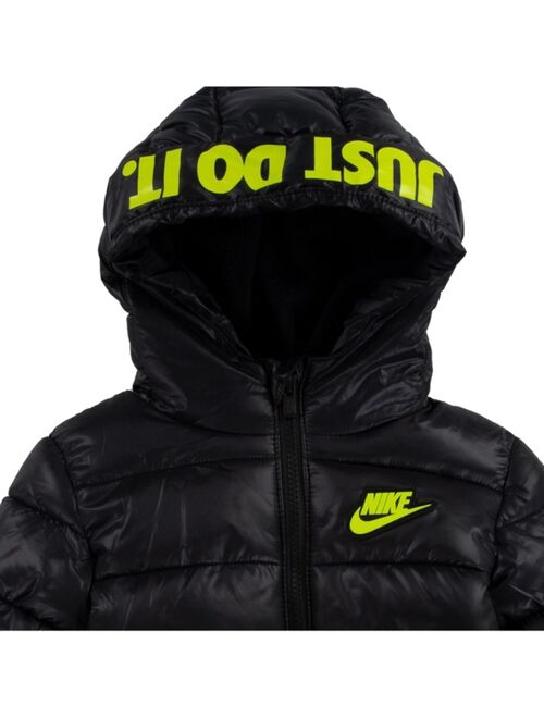 NIKE Little Boys Color Block Puffer Jacket