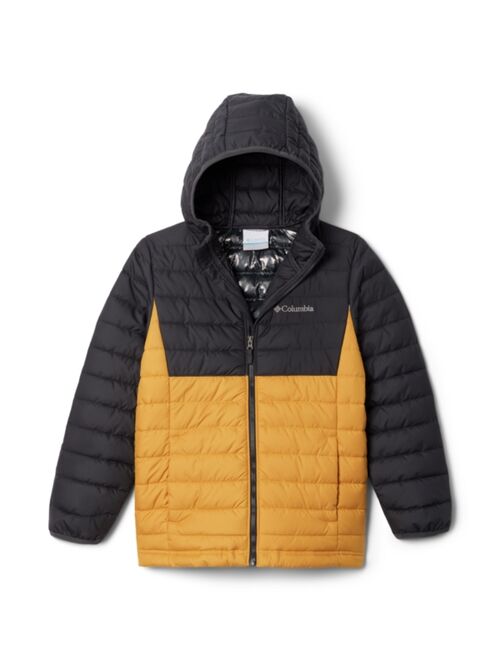 COLUMBIA Big Boys Powder Lite Hooded Jacket