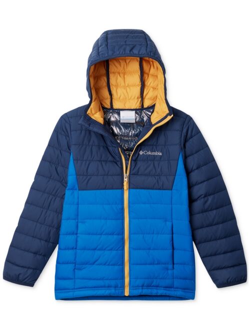 COLUMBIA Big Boys Powder Lite Hooded Jacket