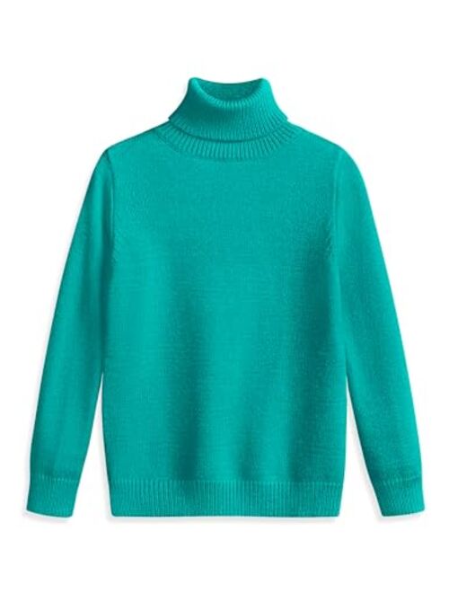 Arshiner Boy's Ribbed Turtleneck Cable Knitted Sweater Slim Fit Pullover Sweater for Kids 4-13 Years