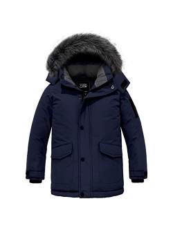 ZSHOW Boys' Warm Winter Coat Waterproof Parka Hooded Puffer Jacket