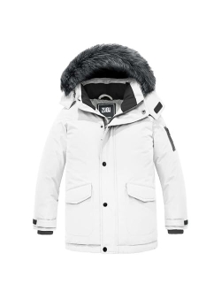 ZSHOW Boys' Warm Winter Coat Waterproof Parka Hooded Puffer Jacket