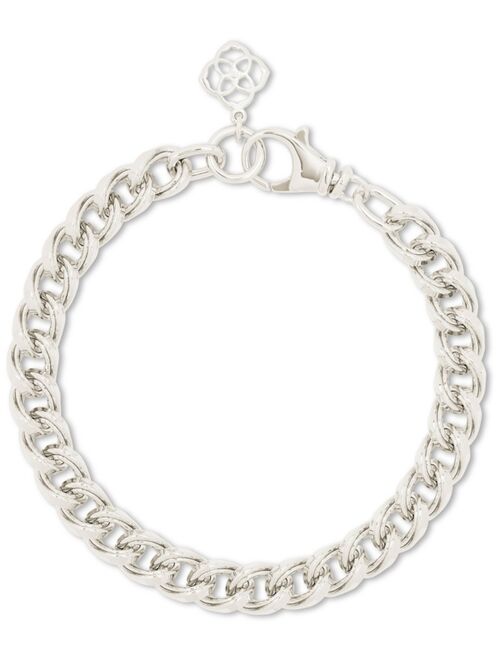 Kendra Scott Pav Logo Charm Chain Link Bracelet