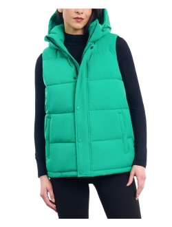 BCBGENERATION Women's Hooded Stand-Collar Puffer Vest