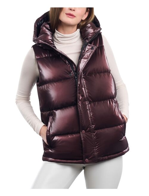 BCBGENERATION Women's Hooded Stand-Collar Puffer Vest