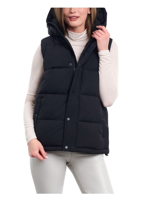 BCBGENERATION Women's Hooded Stand-Collar Puffer Vest