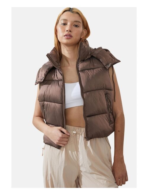 COTTON ON Women's The Mother Hooded Puffer Vest 2.0 Jacket