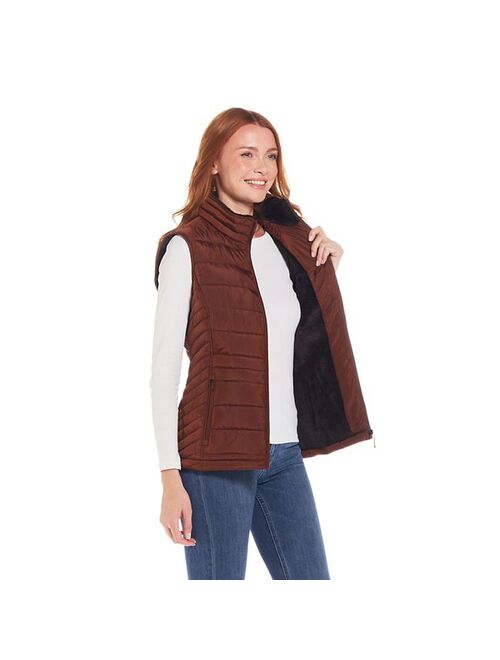 Women's Weathercast Plush Lined Puffer Vest