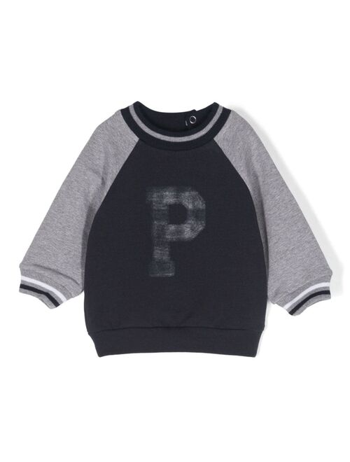 Patachou colour-block cotton sweatshirt