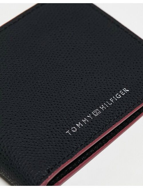 Tommy Hilfiger leather mini cc wallet in black