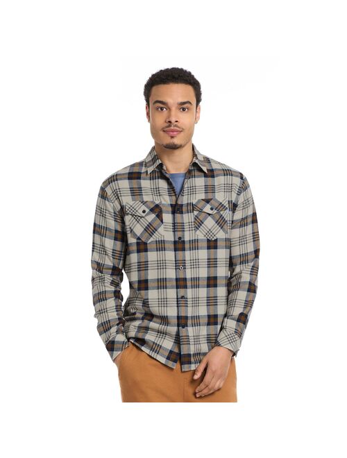 Hurley Men's Plaid Button-Up Flannel Shirt