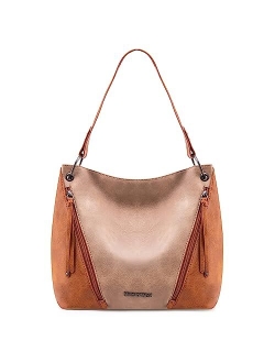 Hobo Bag Purses and Handbags for Women Top Handle Handbags with Pockets Zipper