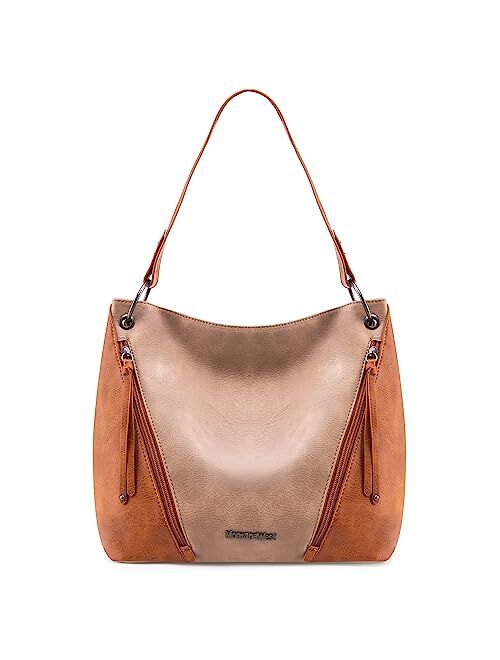 Montana West Hobo Bag Purses and Handbags for Women Top Handle Handbags with Pockets Zipper