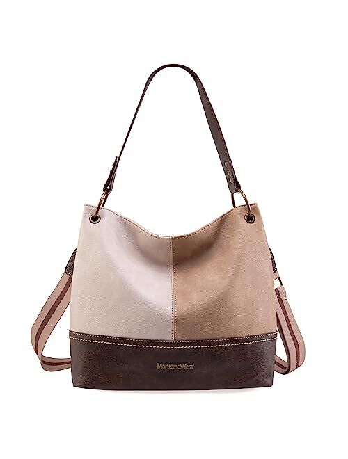 Montana West Hobo Bag Purses and Handbags for Women Top Handle Handbags with Pockets Zipper