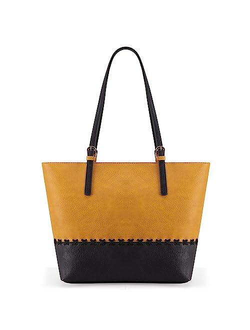 Montana West Tote Bags Vegan Leather Purses and Handbags for Women Top Handle Ladies Shoulder Bags