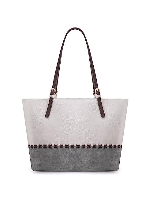 Montana West Tote Bags Vegan Leather Purses and Handbags for Women Top Handle Ladies Shoulder Bags