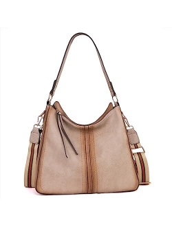 Hobo Handbag for Women Large Purses and Handbags with Studs and Crossbody Strap