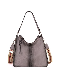 Hobo Handbag for Women Large Purses and Handbags with Studs and Crossbody Strap