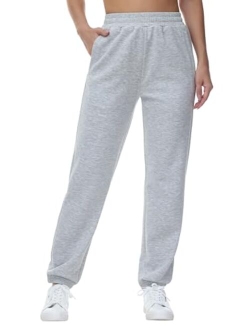 Women's Baggy Cinch Bottom Sweatpants Lightweight Workout Joggers Pants with Pockets