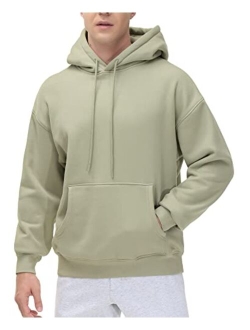 Men's Fleece Pullover Hoodie Loose Fit Ultra Soft Hooded Sweatshirt With Pockets