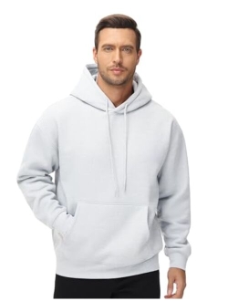 Men's Fleece Pullover Hoodie Loose Fit Ultra Soft Hooded Sweatshirt With Pockets