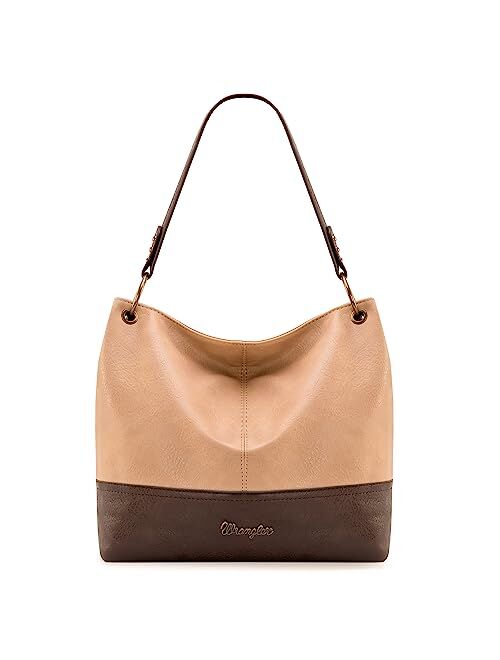 Montana West Wrangler Hobo Bags for Women Vegan Leather Top Handle Shoulder Purses and Handbags