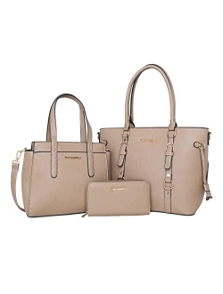 3PCS Purses for Women Tote Purse and Wallet Set Shoulder Satchel Bags