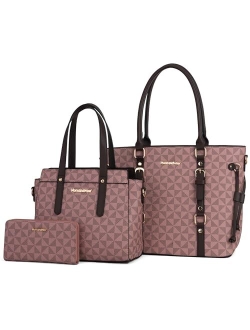 3PCS Purses for Women Tote Purse and Wallet Set Shoulder Satchel Bags