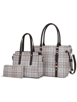 3PCS Purses for Women Tote Purse and Wallet Set Shoulder Satchel Bags