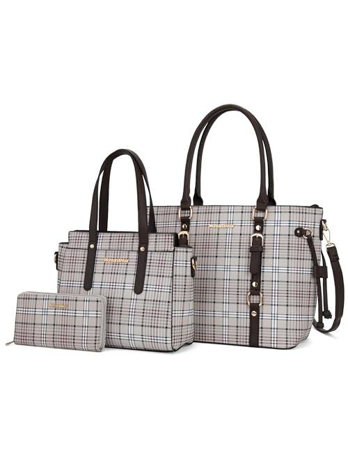 Montana West 3PCS Purses for Women Tote Purse and Wallet Set Shoulder Satchel Bags