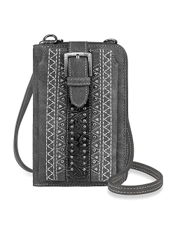 Small Crossbody Cell Phone Purses for Women Western Cell Phone Wallet Bags Purses and Handbags with Coin Pocket