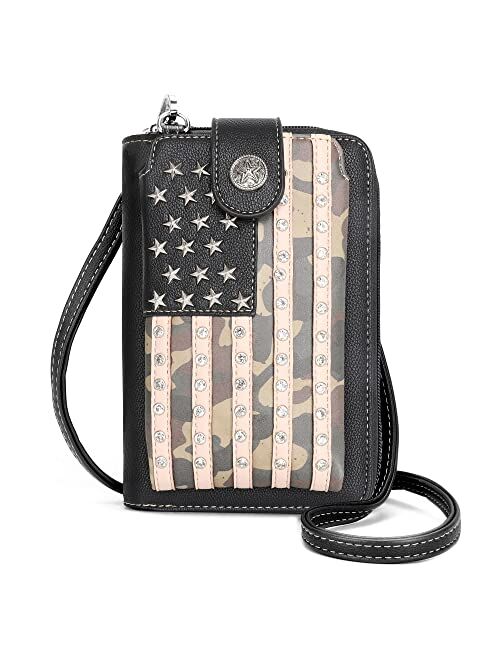 Montana West Small Crossbody Cell Phone Purses for Women Western Cell Phone Wallet Bags Purses and Handbags with Coin Pocket