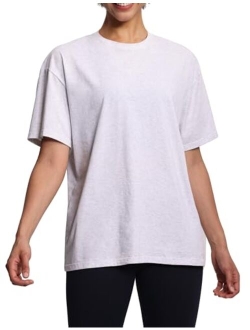 Women's Casual Oversized T-Shirts Summer Crewneck Short Sleeve Workout Basic Tee Tops