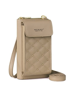 Small Crossbody Cell Phone Purse for Women RFID Blocking Cellphone Wallet