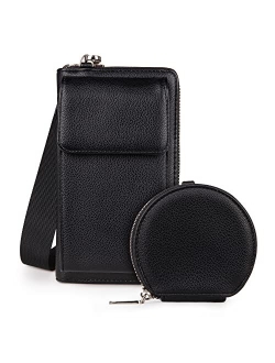 Small Crossbody Cell Phone Purse for Women RFID Blocking Cellphone Wallet