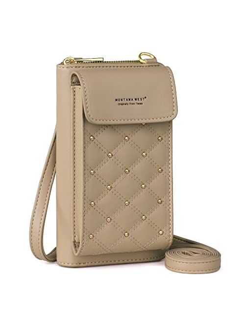 Montana West Small Crossbody Cell Phone Purse for Women RFID Blocking Cellphone Wallet