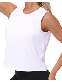 Women's Workout Tops in Ice Silk Quick Dry Sleeveless