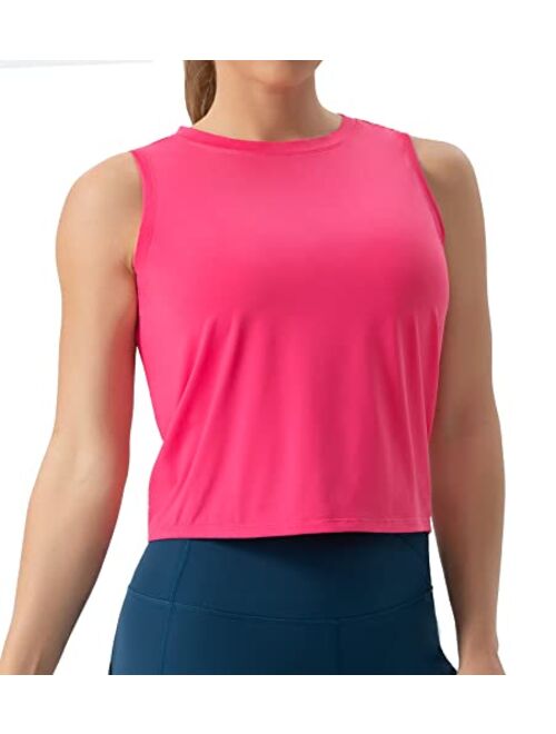 THE GYM PEOPLE Women's Workout Tops in Ice Silk Quick Dry Sleeveless