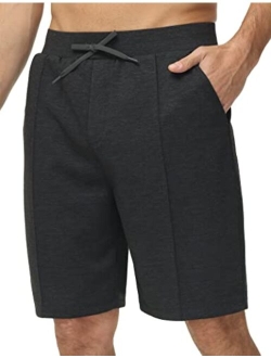 Men's Workout Shorts Drawstring Athletic Loose Fit Lounge Sweat Shorts with Pockets