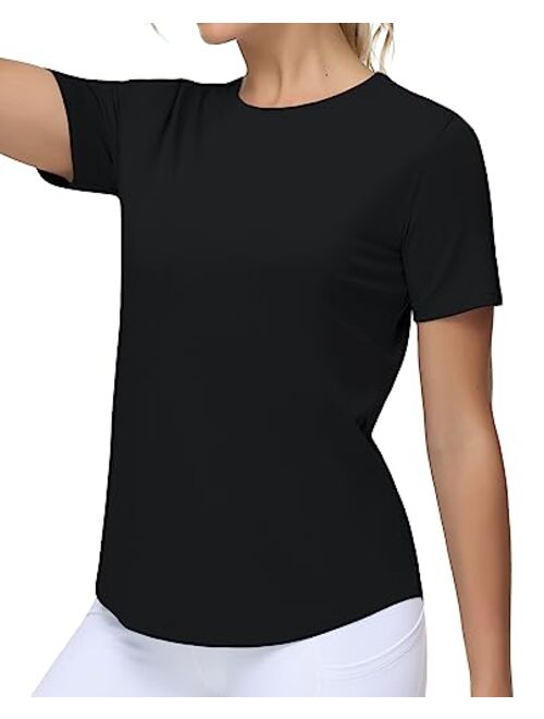 THE GYM PEOPLE Women's Workout Short Sleeve Breathable T-Shirts Athletic Yoga Tee Tops